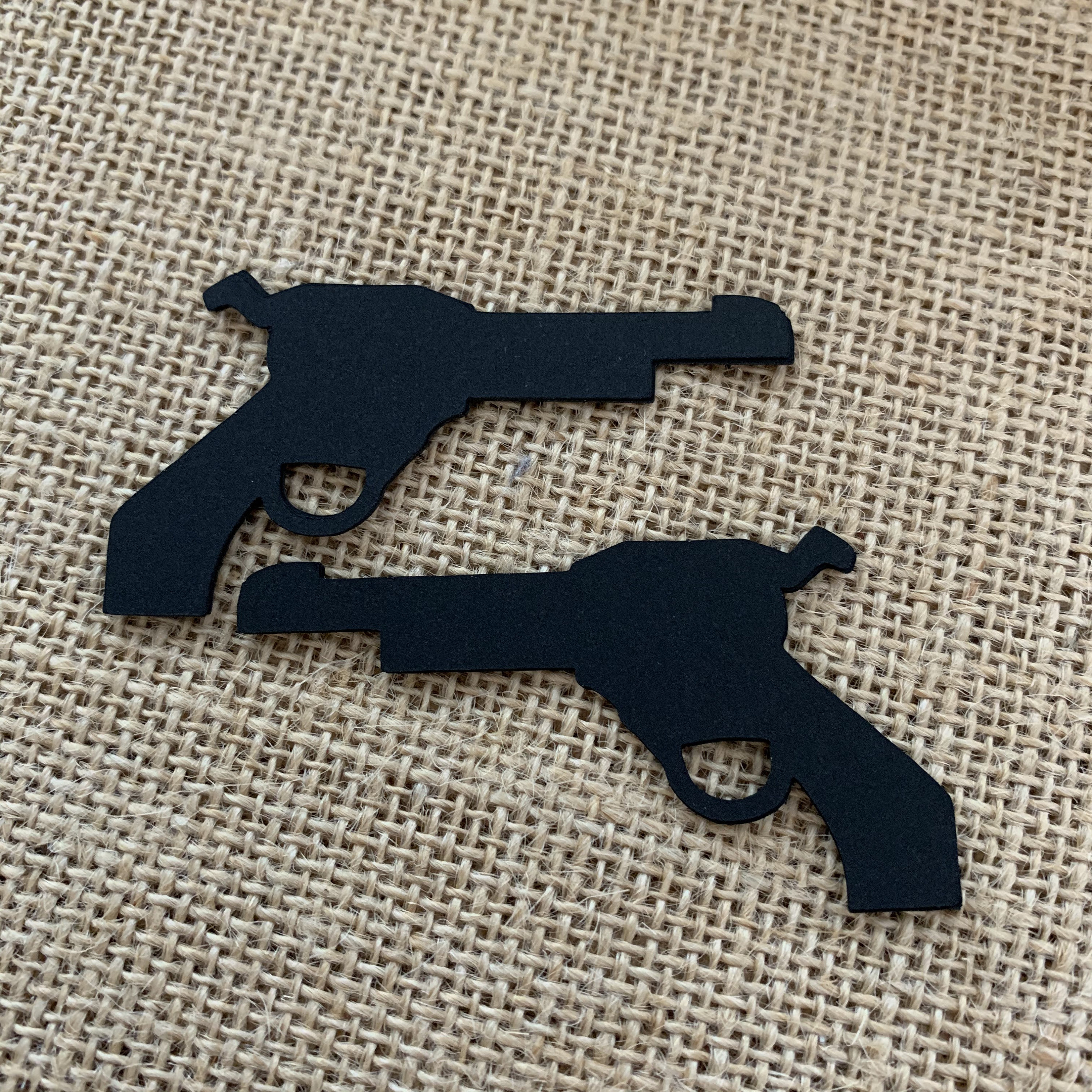 Gun Paper Cut Outs Set of 25 Pistol Die Cuts Gun die cuts Etsy