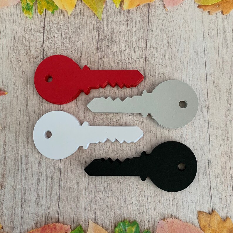 Key Paper Cut Outs Set of 25 House Key Die Cuts House Key Etsy
