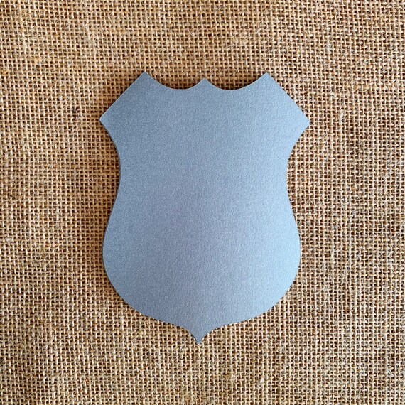 Police Badge Paper Cut Outs Set of 25 Police Badge Die Cuts | Etsy