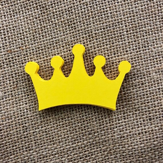 CROWN Paper Cut Outs Set of 25 Crown Die Cuts Crown Paper Etsy