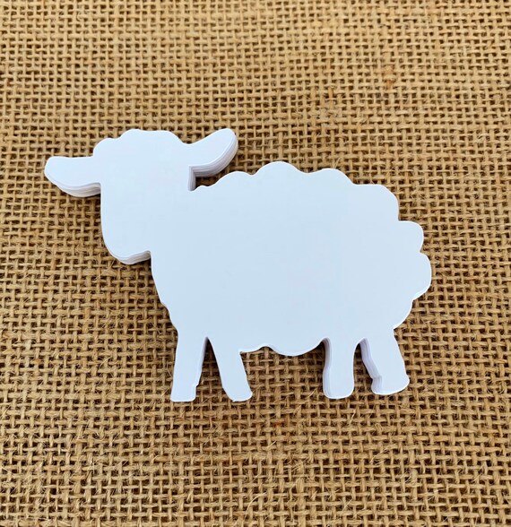 Lamb Paper Cut Outs Set of 25 Sheep Confetti Paper Lambs - Etsy
