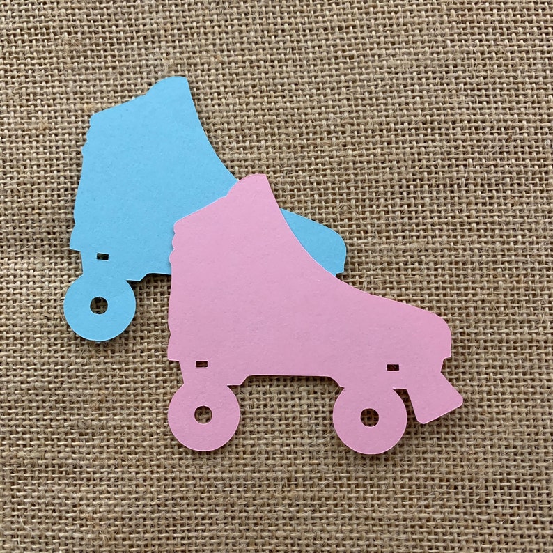Roller Skate Paper Cut Outs Set of 25 Roller Skate Die Cuts Etsy