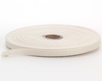 Twill tape, 1 in Wide, 36 yds, Natural