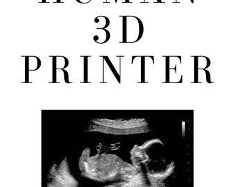 Human 3d printer graphic tees