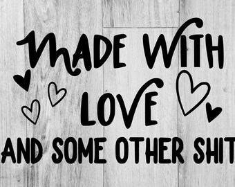 Made With Love Svg Etsy