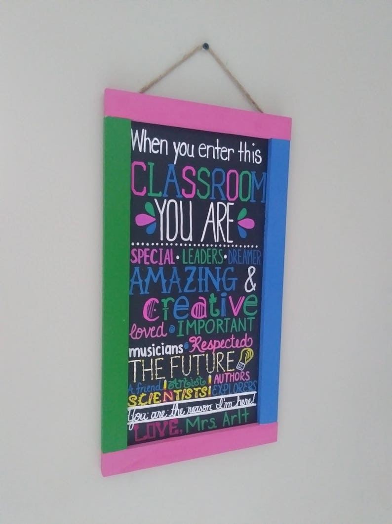 Custom chalkboardteacher classroom decorteacher Etsy