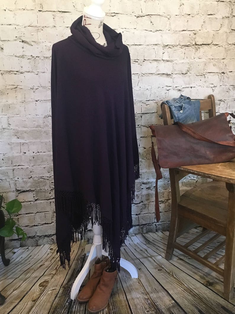 Moroccan Fringe Poncho from Essaouira