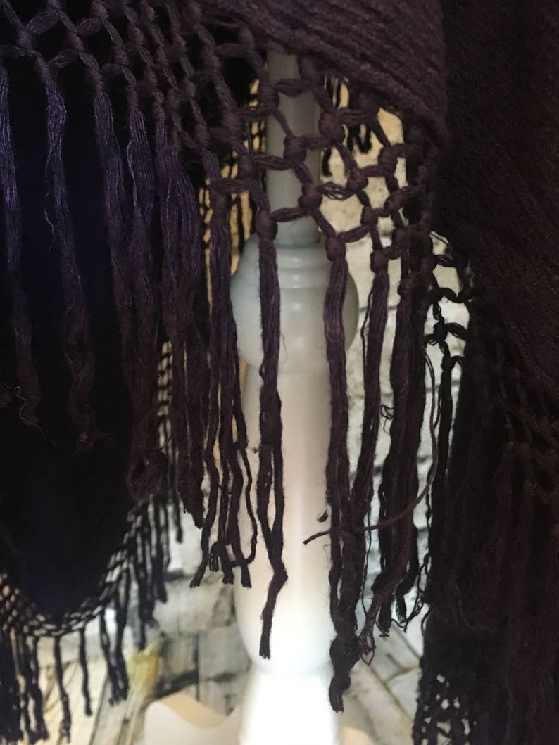 Moroccan Fringe Poncho from Essaouira
