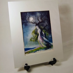 Antlered Spirit original watercolor painting