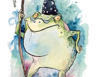 Natterjack the Wizard giclee fine art print