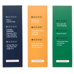 Bad reviews of classic literature: Shakespeare Bookmarks Set of 3 image 3
