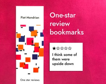 Piet Mondrian: abstract/modern artist bookmark