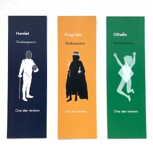 Bad reviews of classic literature: Shakespeare Bookmarks Set of 3 image 2