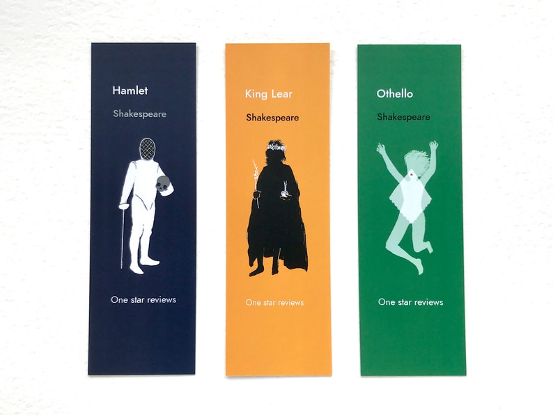 Bad reviews of classic literature: Shakespeare Bookmarks Set of 3 image 2