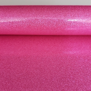 Pink Glitter Mirror Vinyl * 9x12 Sheets* 12x54/55&quot; Rolls * Canvas Backing * Embroidery Machine Vinyl * Felties * Applique