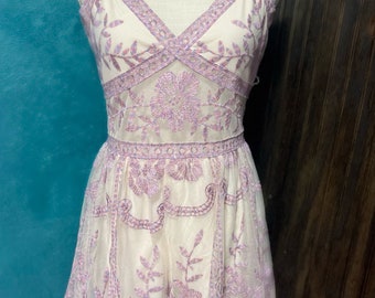 Storyteller Lavender Lace Romper