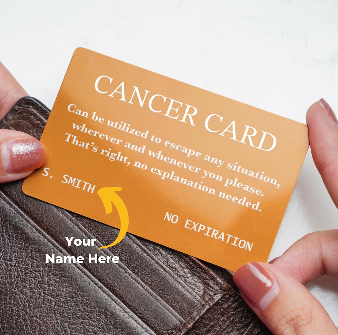 Personalized Metal Cancer Card: Encouragement Gift, Chemo Humor - Etsy
