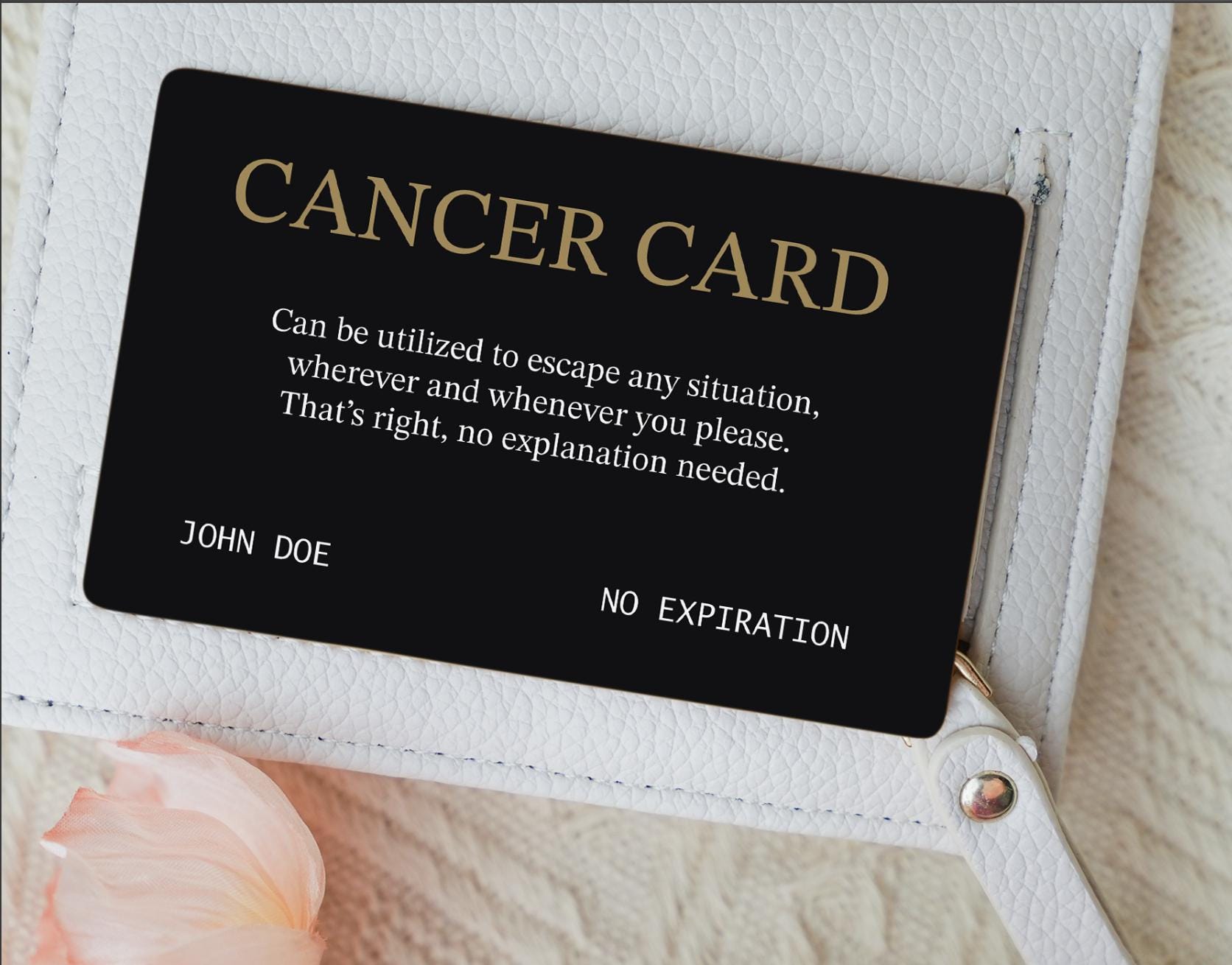 Custom Metal Cancer Wallet Card – Encouragement Gift for Cancer ...