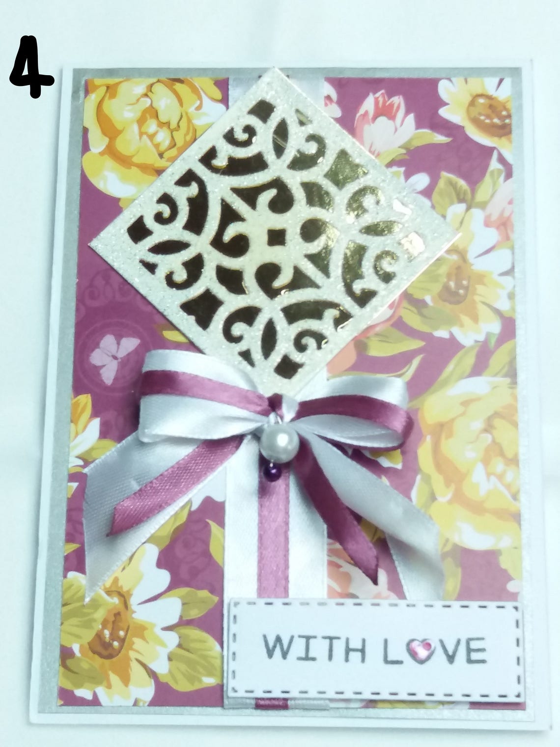 Personalised Single Greeting Card Floral Greeting Card Etsy