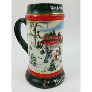 Serie de tazas de cerveza navideñas de 1991 de Anheuser Busch y Budweiser: La mejor de la temporada