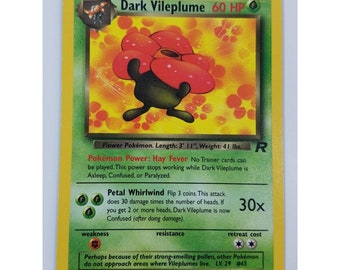 Dark Vileplume 30/82 Team Rocket Rare Pokemon Card TCG Trading Card Game