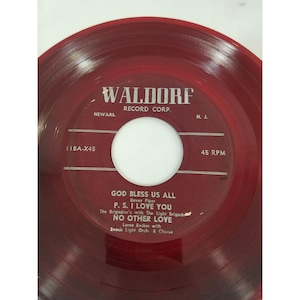 Vintage 45 rode vinylplaat: Vaya Con Dios, Crying In The Chapel