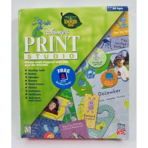 Disney’s Print Studio A Bug&#39;s Life Windows 95 CD-ROM Sealed New