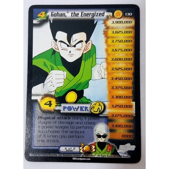 Dragon Ball Z Gohan the Energized Lv 4 Limited Foil Mint 130 DBZ CCG 2002 -  Etsy