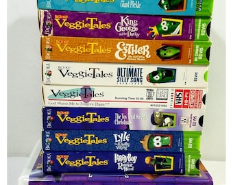 VeggieTales VHS Lot von 9 Tapes Ultimative Silly Song Ostern Carol Big Idee
