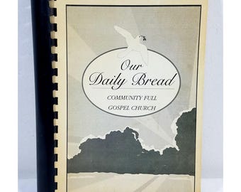 Il nostro pane quotidiano Comunità Chiesa del Vangelo completo Libro di cucina a spirale Vintage 1975