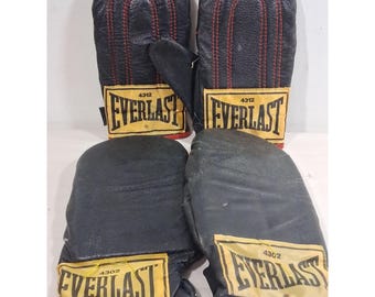 Everlast 4302 Bokshandschoenen voor snelheidstraining en sparren (MMA-paar) Vintage