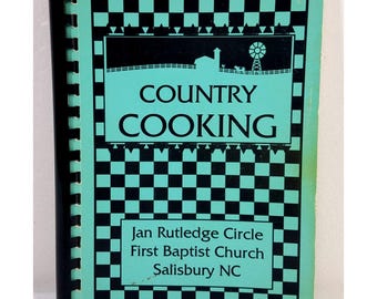 Libro di cucina Country Cooking Jan Rutledge Circle First Baptist Church Salisbury NC