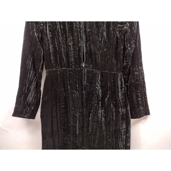 Nicole Miller Vintage Women's Dress Black Velour … - image 10