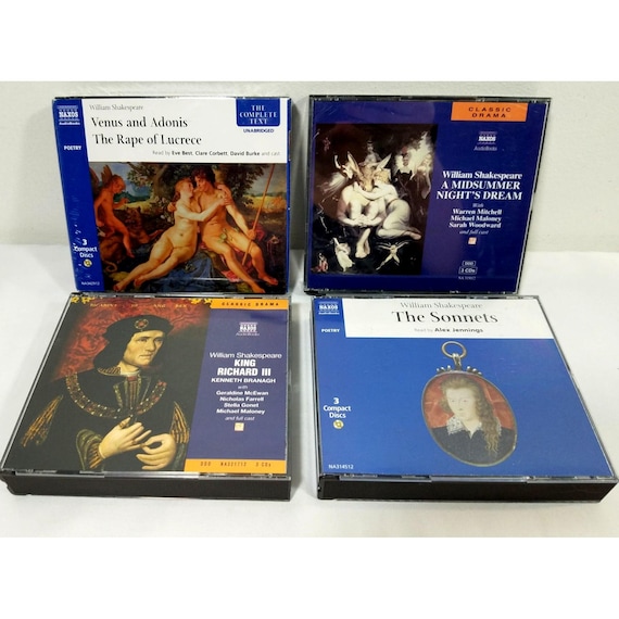 Naxos Audiobooks William Shakespeare Rape Of Lucrece Midsummer King Richard Sonn