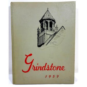 Baldwin-Wallace College 1959 Grindstone Yearbook Hardcover Vintage