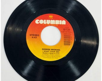 George Michael I Want Your Sex 45 RPM Vinylskiva Columbia 38-07164