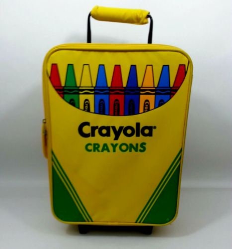 Vintage Crayola Crayon Orange & Green Kids Padded Travel Drawing Lap Board