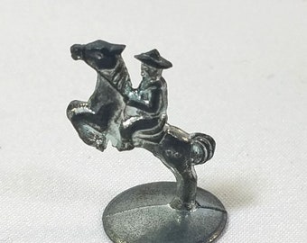 80s 90s Vtg Monopoly Horse & Rider Token Metal Mover Replacement Game Piece part