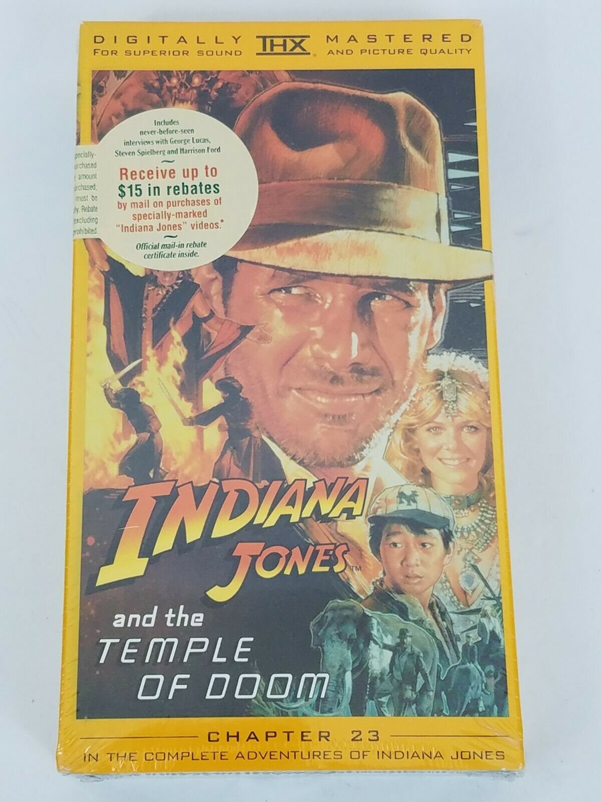 インディ・ジョーンズ/魔宮の伝説 VHS フルスクリーン 未開封 新品 
