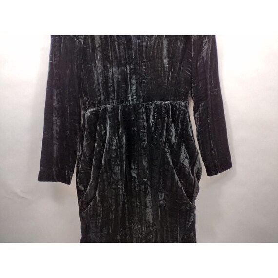 Nicole Miller Vintage Women's Dress Black Velour … - image 6