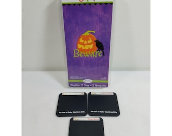 Sizzix Dies Halloween set of 3 Set #2 scrapbooking cardmaking Pumpkin Beware