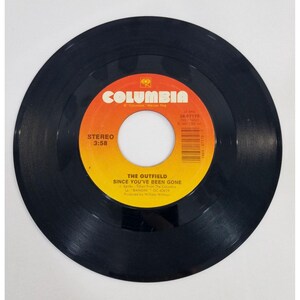 The Outfield 45 Vinyl Record Since Youve Been Gone Better Than Nothing 1987