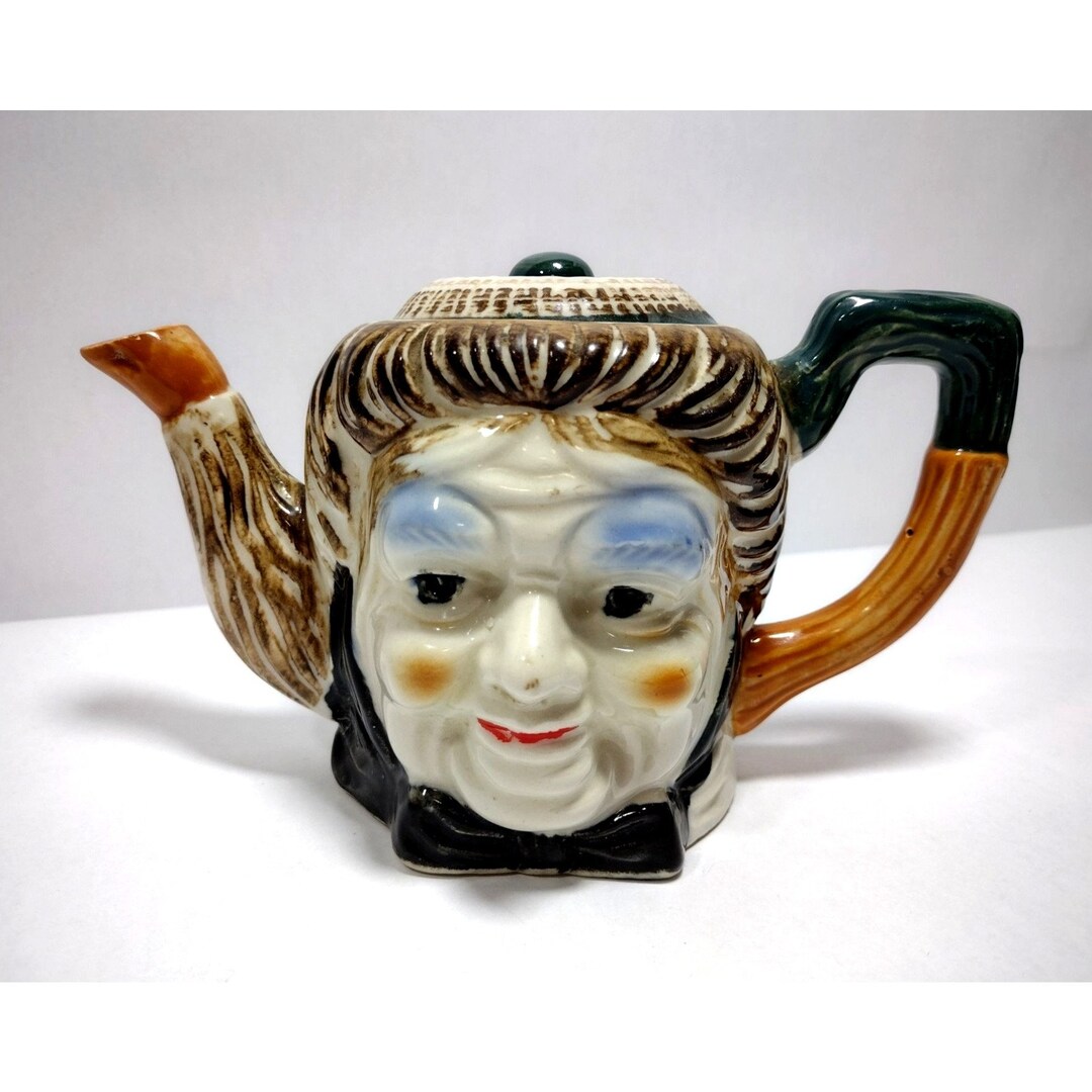 Buy Vintage Tea Pot Made in Japan Old Woman Ceramic Made in Style of
