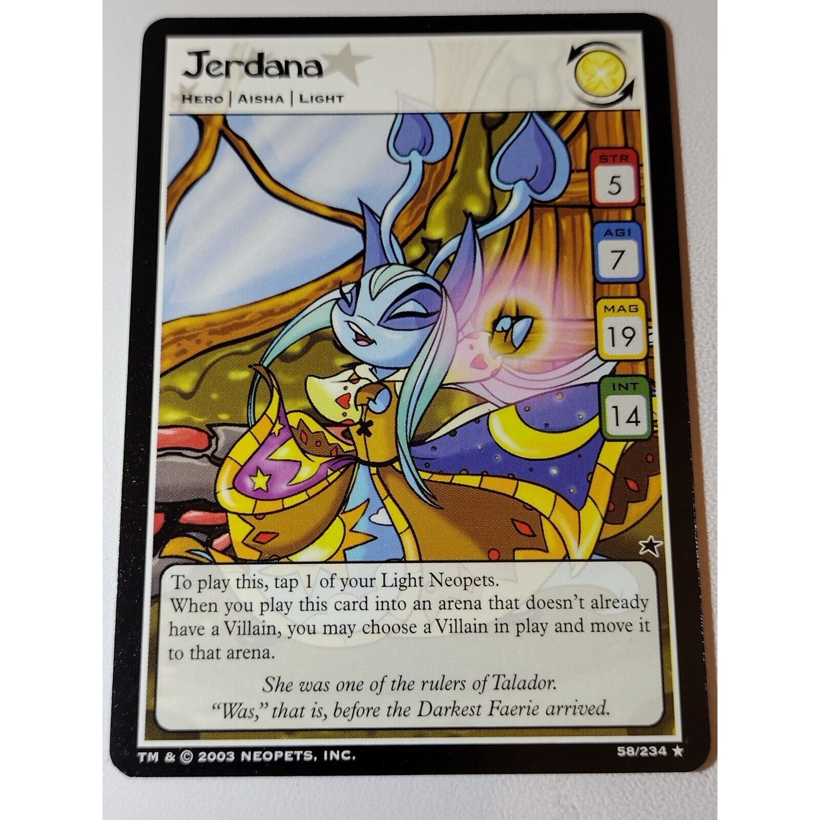 ゲームセンター・ゲームカード 2006 NIPPON SERIES CARDS Jerdana 58/234 Neopets Base Set 2003 First Edition Trading Card
