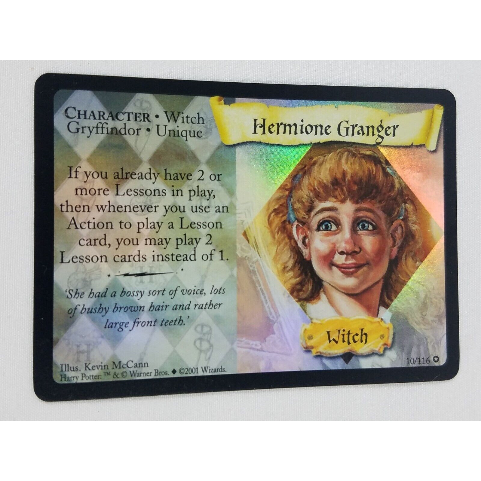 Hermione Granger 10/116 Harry Potter TCG Holo Foil NM Trading Card Game