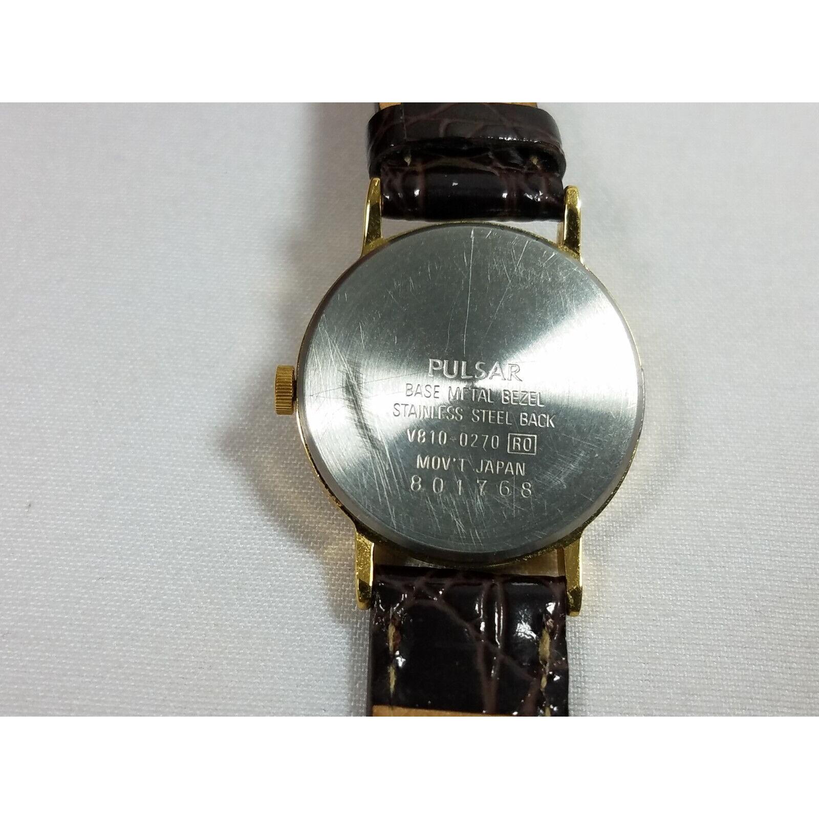 Pulsar ladies brown dial silver tone retro dress watch NEW BATTERY il_fullxfull.7044689383_eb2k.jpg main image 3