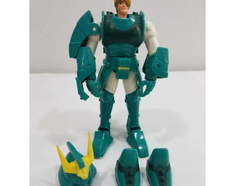 Playmates Toys Ronin Warriors SAGE 5.5” Action Figure Green Vintage 1995
