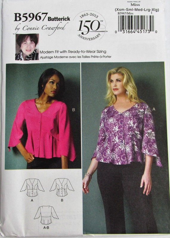 Misses//Womens Jacket /& Pants XSM-6X Butterick B6533 Connie Crawford PATTERN