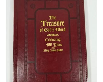 The Treasure Of Gods Word Celebrating 400 Yrs King James Bible Red Faux Leather