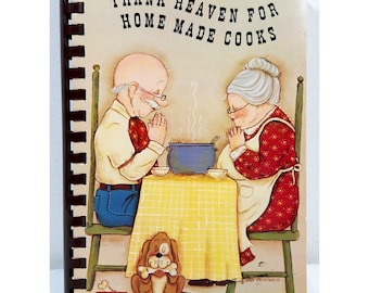 Thank Heaven For Homemade Cooks Kookboek door Oak Grove Baptist Church Vintage '88
